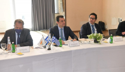 Την εμβάθυνση της συνεργασίας στην ενεργειακή ασφάλεια συζήτησαν οι υπουργοί Ενέργειας, Ελλάδας, Κύπρου και Ισραήλ