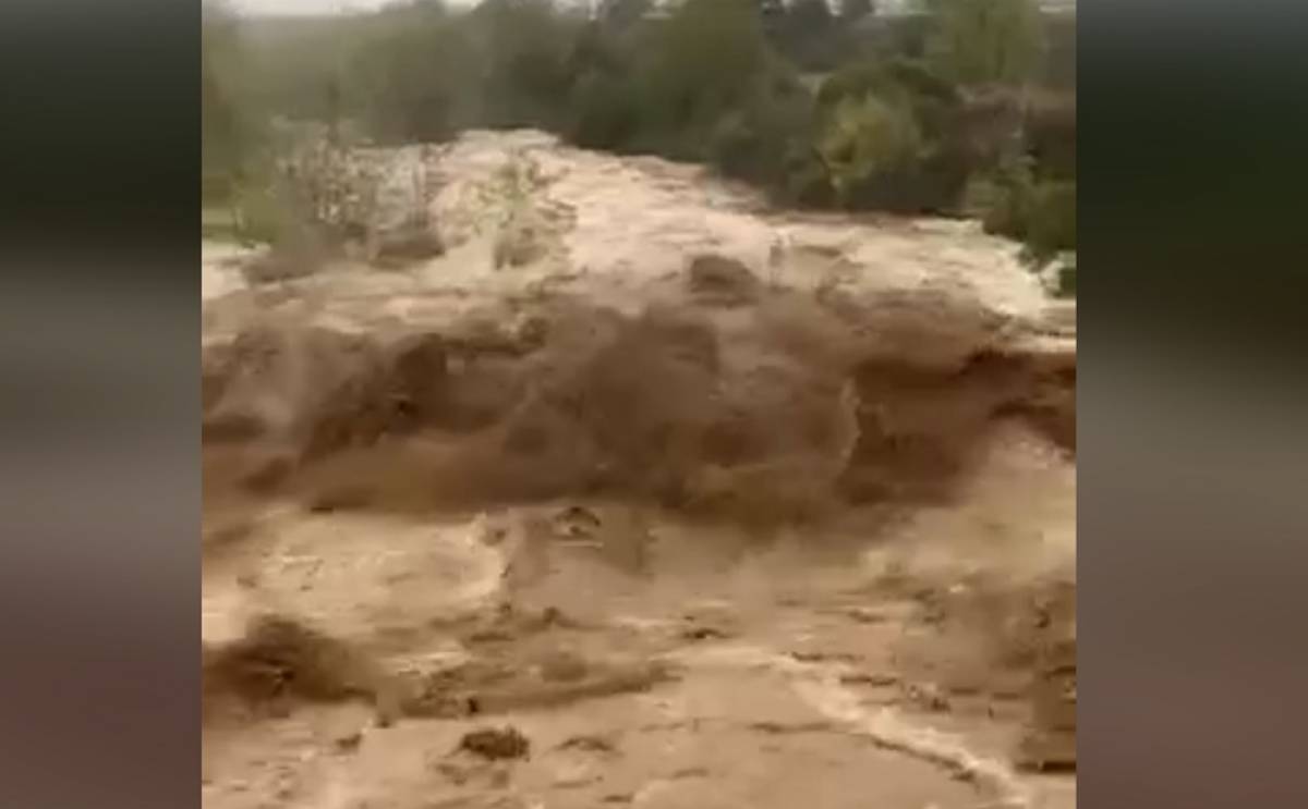 Καρδίτσα τώρα: Συγκλονιστικό βίντεο - Δείτε τον «φουσκωμένο» ποταμό Καλέτζη