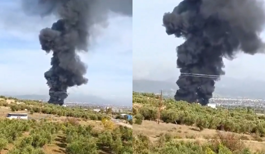 Εύβοια: Συνεχίζεται η μάχη με τη φωτιά στο εργοστάσιο - Υπάρχουν δεξαμενές με υγραέριο