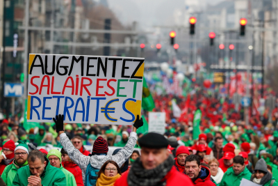 Βρυξέλλες: Μεγάλες διαδηλώσεις για ακρίβεια και ενεργειακό κόστος (Φωτογραφίες)