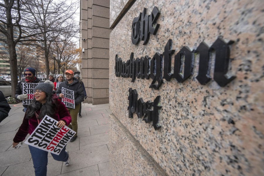 Απεργούν οι δημοσιογράφοι της Washington Post - «Μην διαβάζετε περιεχόμενο σήμερα» το μήνυμά τους