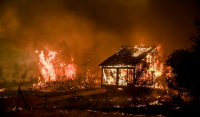Φωτιά στα Βίλια: Καίγονται σπίτια και δάσος - Τεράστιο το μέτωπο (Βίντεο)