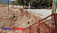 Βόλος: «Βομβαρδισμένο τοπίο» το προαύλιο του 5ο δημοτικού σχολείου στον Αλμυρό λίγο πριν το άνοιγμα