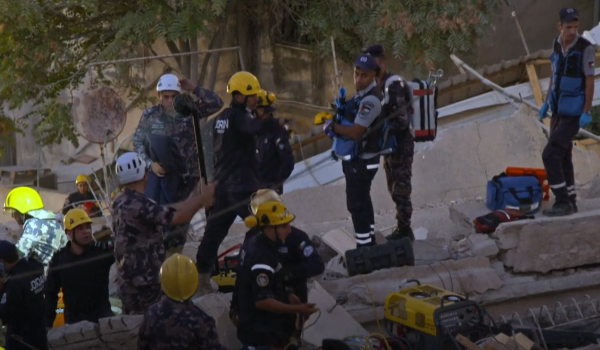 Ιορδανία: Δύο νεκροί και 14 τραυματίες από κατάρρευση τετραώροφου κτηρίου