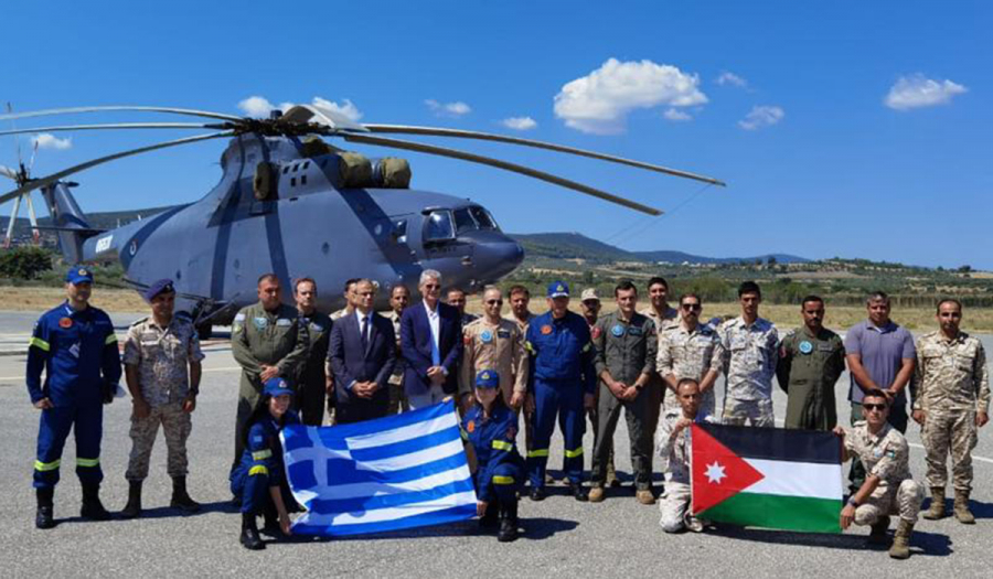 Πυροσβεστικό ελικόπτερο έστειλε στην Ελλάδα η Ιορδανία για την κατάσβεση των πυρκαγιών