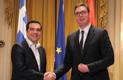 Συνάντηση του Αλ. Τσίπρα με τον Πρόεδρο της Σερβίας