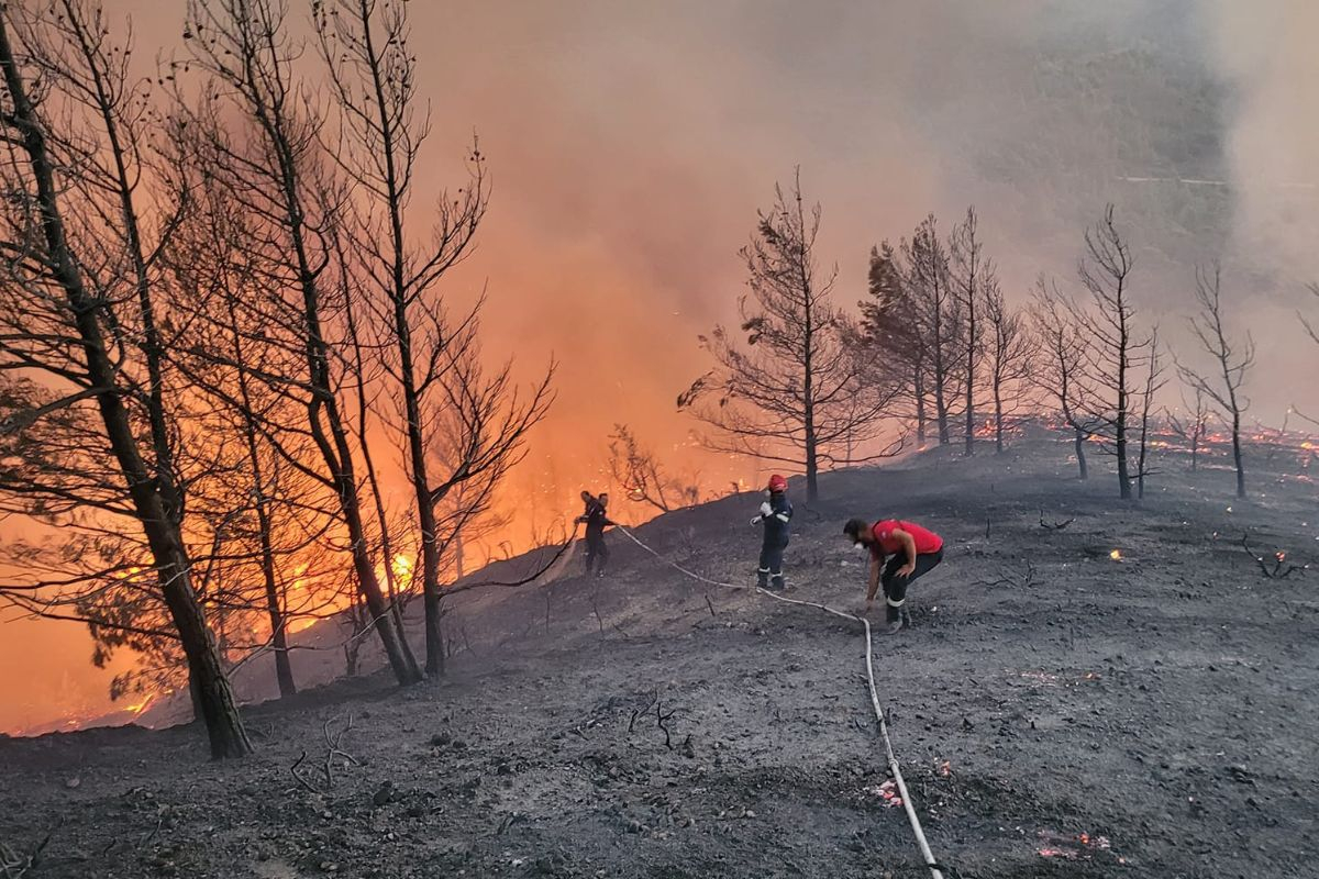 Μαίνεται η φωτιά στη Ρόδο: Πύρινο μέτωπο 5 χιλιομέτρων