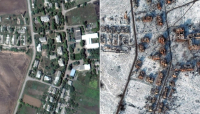 Ουκρανία: Σοκάρουν οι δορυφορικές εικόνες με το πριν και το μετά στην Σολεντάρ