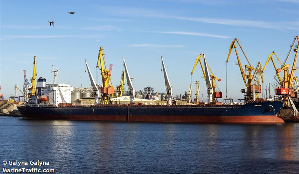 Αναχωρεί από την Οδησσό το πρώτο πλοίο φορτωμένο με σιτηρά