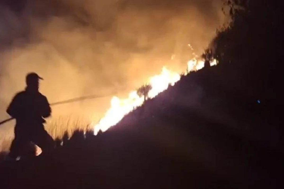 Λαχτάρησε η Κρήτη από τη φωτιά στη Μεσαρά - Βίντεο από την πυρκαγιά