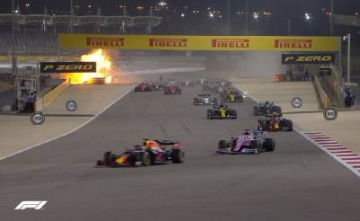 Formula 1: Τρομακτικό ατύχημα στην εκκίνηση του Μπαχρέιν