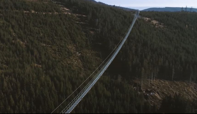 Η πιο μεγάλη κρεμαστή πεζογέφυρα στον κόσμο - Βίντεο που κόβουν την ανάσα