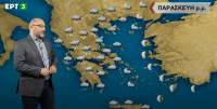 Σάκης Αρναούτογλου: Ο χάρτης του χιονιά, έξω η Αθήνα, μέσα η Θεσσαλονίκη