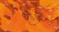 Live η επέλαση του καύσωνα στην Ελλάδα