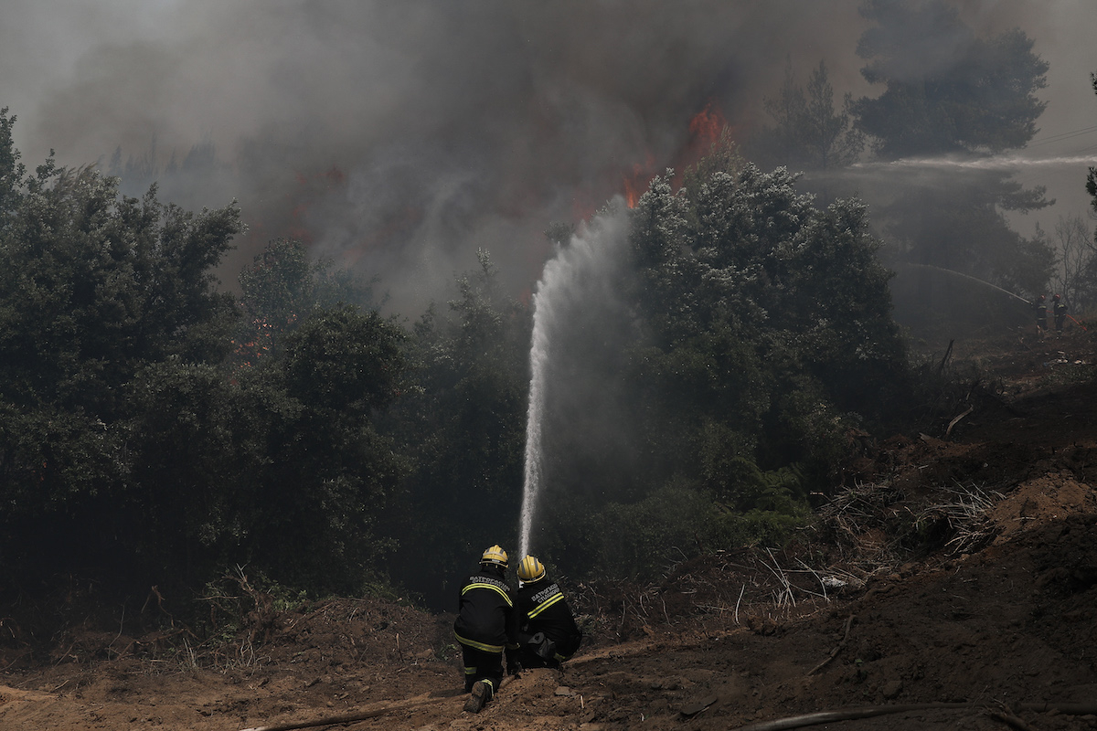 Ωρωπός: Φωτιά τώρα στο δάσος της Μαυροσουβάλας
