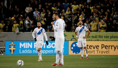 Σουηδία – Ελλάδα 2-0: Ηττήθηκε στην Στοκχόλμη η «γαλανόλευκη»