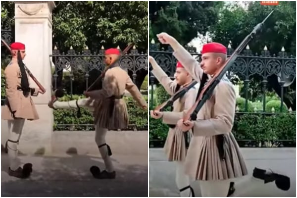 Greece&#039;s evzones: The magnificent guard change revealed in viral video