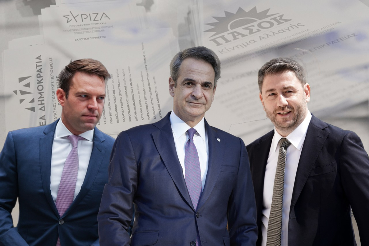 Η «μάχη της Κρήτης» στις Ευρωεκλογές για Μητσοτάκη, Κασσελάκη και Ανδρουλάκη