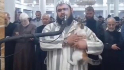 Viral βίντεο: Γάτα πηδά πάνω σε ιμάμη την ώρα που προσευχόταν