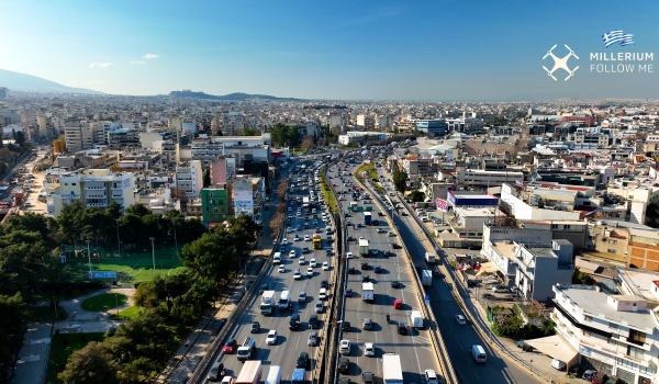 ΚηφιSOS «ώρα μηδέν» για το κυκλοφοριακό στην Αθήνα (Βίντεο drone)