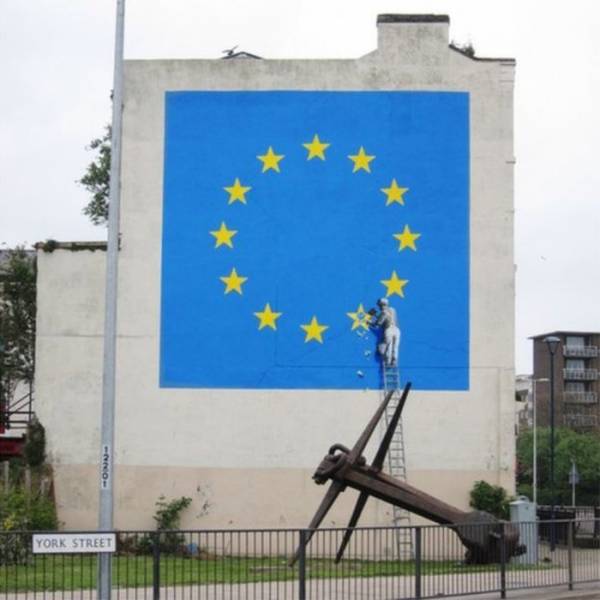 Εξαφανίσθηκε το έργο του Banksy για το Brexit