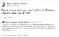 «Γκάφα» από βουλευτή του ΣΥΡΙΖΑ στο twitter
