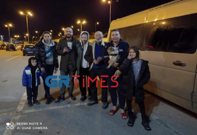 Έφτασαν στη Θεσσαλονίκη οι πρώτοι πρόσφυγες από την Ουκρανία