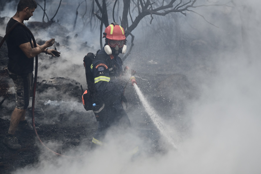 «Περίεργη» φωτιά στη Ρόδο - Στάχτη 150 στρέμματα δάσους