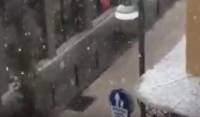Χιονίζει τώρα στη Θεσσαλονίκη (βίντεο)