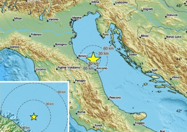 Σεισμός στην Ανκόνα της κεντρικής Ιταλίας
