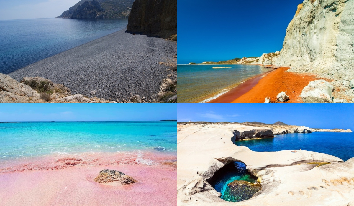 Οι 4 ιδιαίτερες και… χρωματιστές παραλίες της Ελλάδας που μαγεύουν (εικόνες)