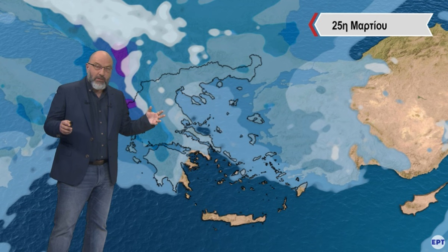 Σάκης Αρναούτογλου: Βροχές και καταιγίδες την 25η Μαρτίου - Πού θα έχουμε άστατο καιρό