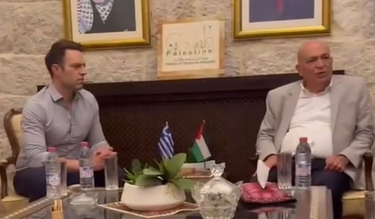Στη Δυτική Όχθη ο Κασσελάκης - Τετ α τετ με τον υπουργό Τουρισμού της Παλαιστίνης