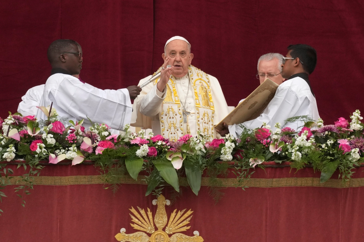 Το μήνυμα του Πάπα για το Πάσχα των Καθολικών: Τα όπλα δεν φέρνουν την ειρήνη