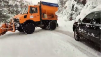 Κακοκαιρία: Νέες πυκνές χιονοπτώσεις στην Εύβοια και την ορεινή Κορινθία