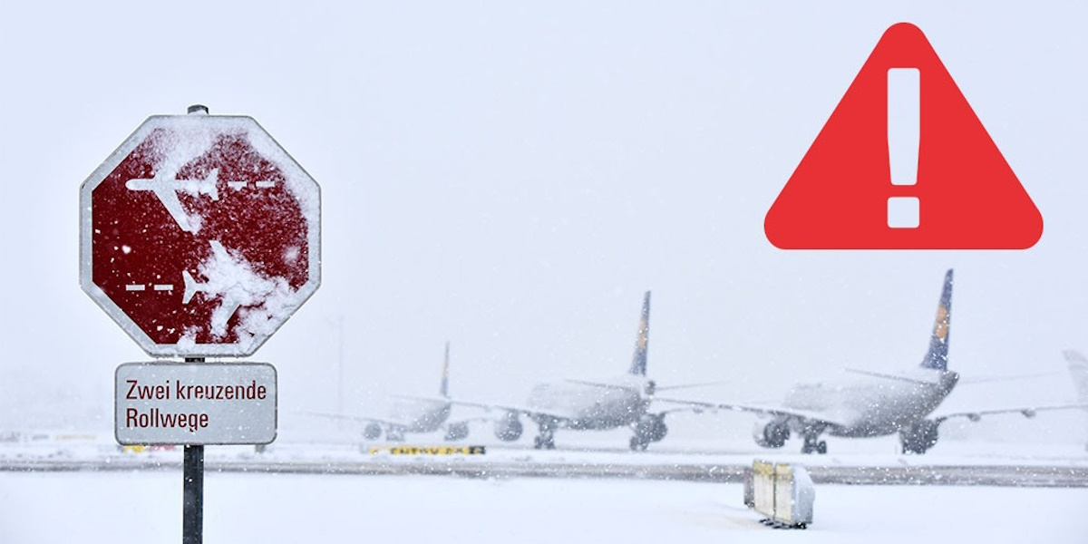 Γερμανία: Κλείνει και πάλι το αεροδρόμιο του Μονάχου λόγω του χιονιού