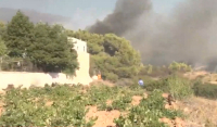 Φωτιά στην Κερατέα: Καίγεται σπίτι στη Συντερίνα (Βίντεο)