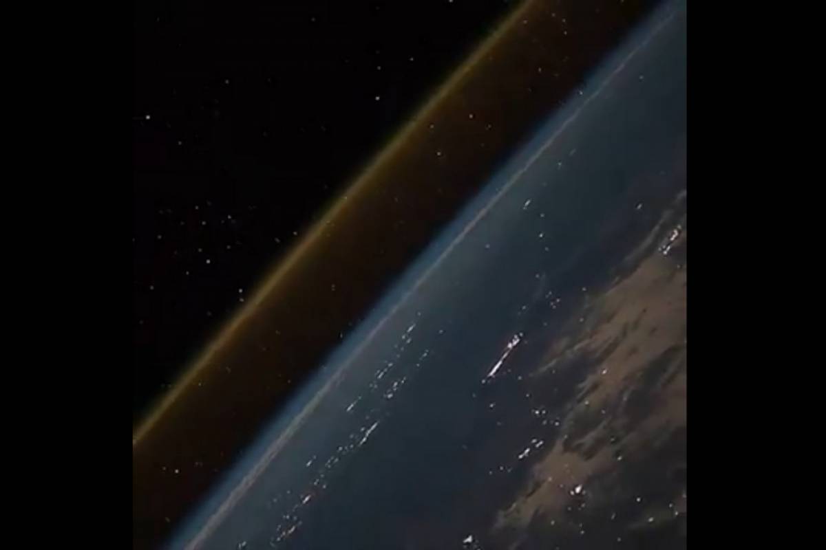 Πώς φαίνεται η εκτόξευση ενός πυραύλου από τον Διεθνή Διαστημικό Σταθμό