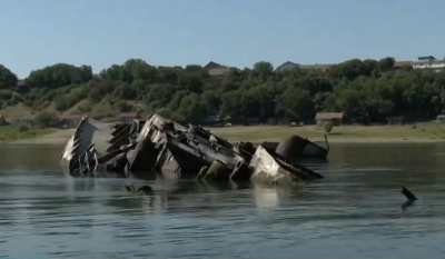 Βίντεο με βυθισμένα πλοία των Ναζί μετά την πτώση της στάθμης του Δούναβη