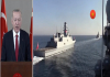 Νέο παραλήρημα Ερντογάν με εικόνες πολεμικών πλοίων να ανοίγουν πυρ