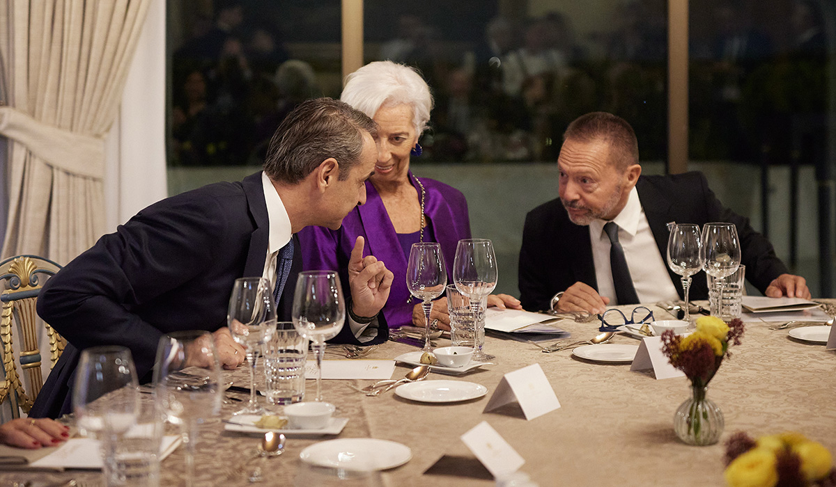 Ο δείπνος στην Τράπεζα της Ελλάδας του Γ. Στουρνάρα με τους τραπεζίτες της ΕΚΤ - Ποιοι πήγαν (εικόνες)
