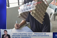 Φιλιππίνες: Viral τα καπέλα κατά της αντιγραφής - Αυγοθήκες, σακούλες και σεντόνια φόρεσαν οι φοιτητές