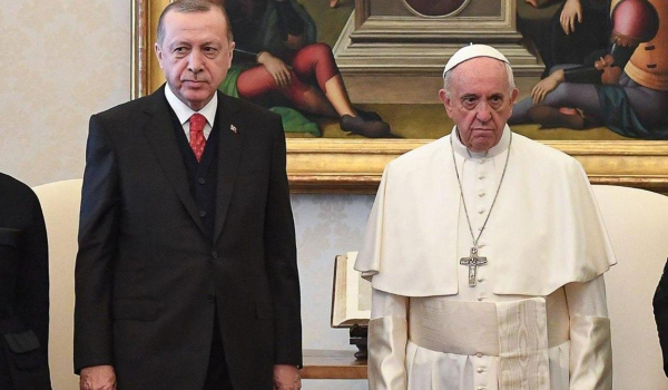 Επικοινωνία Ερντογάν - πάπα Φραγκίσκου για την Παλαιστίνη