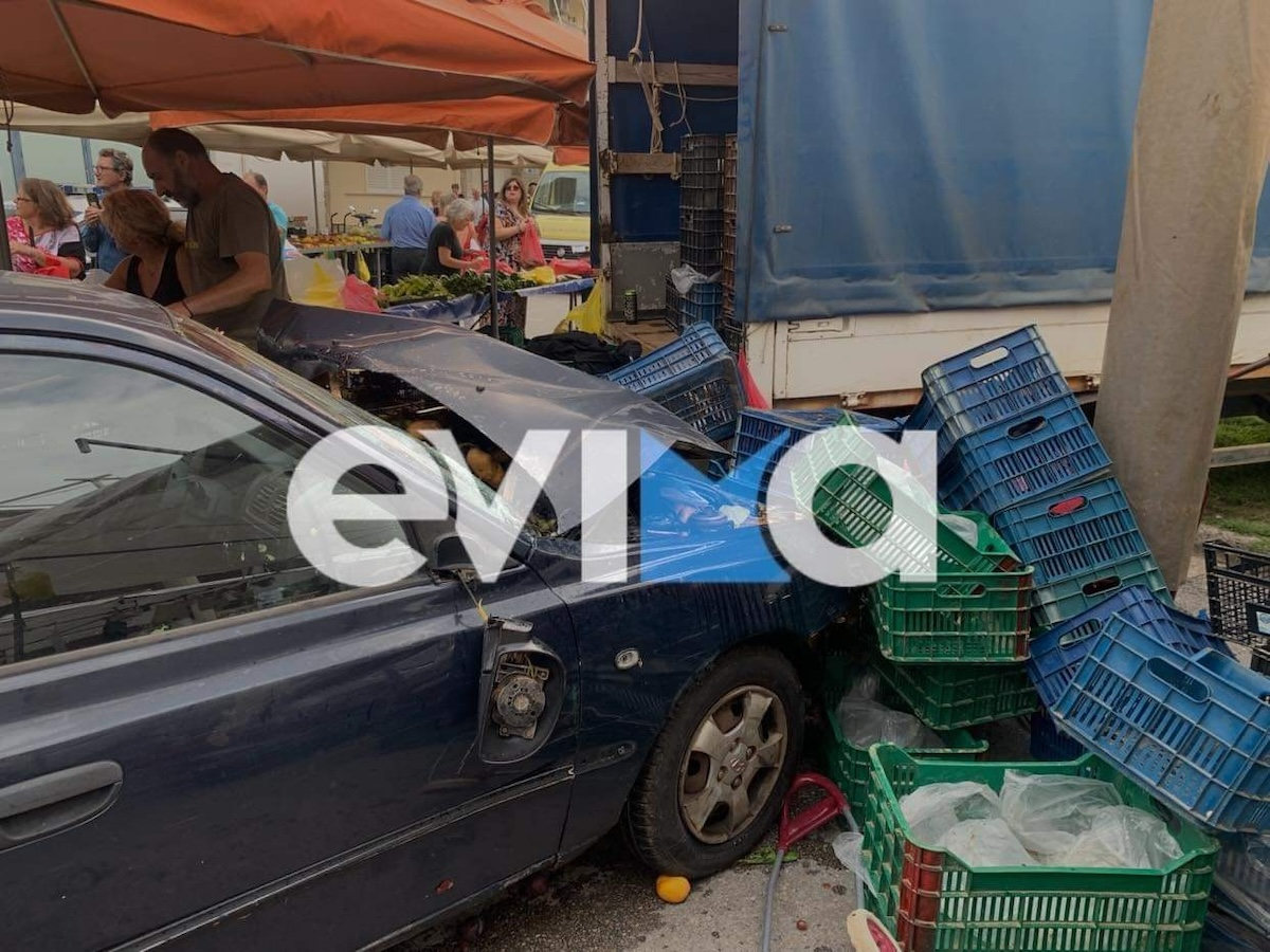 Εύβοια: Αυτοκίνητο μπούκαρε σε λαϊκή και παρέσυρε πολίτες - 6 τραυματίες