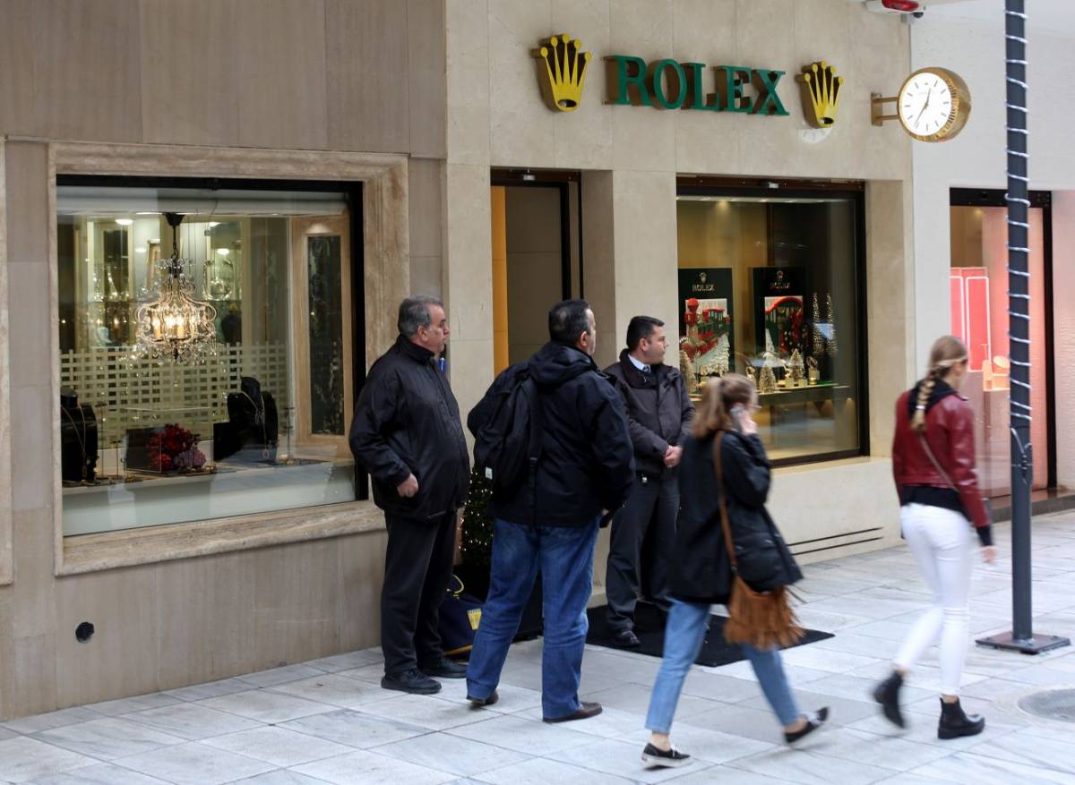 Ενοπλη ληστεία στο κατάστημα της Rolex επί της Βαλαωρίτου