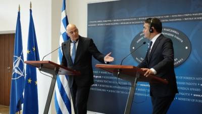 Δένδιας από Σκόπια: Να εφαρμόζεται πλήρως η Συμφωνία των Πρεσπών ⎯ ΣΥΡΙΖΑ: Καλωσορίζουμε τις σημερινές δηλώσεις του ΥΠΕΞ