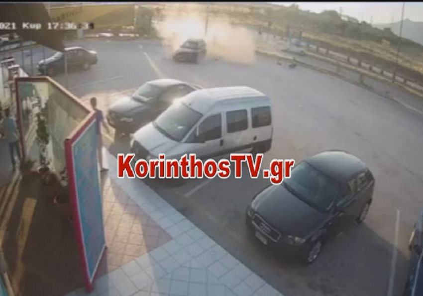Κόρινθος: Τρομαχτικό τροχαίο ατύχημα στα φανάρια του Ισθμού  