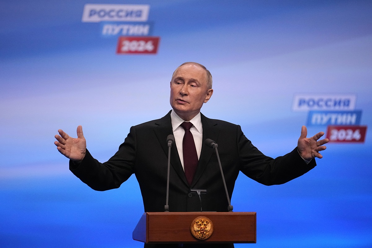 Το μήνυμα του Πούτιν μετά τη νίκη του στις εκλογές με 87,28% - «Επιλέξαμε την οδό της προόδου»