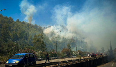 Φωτιά στην Ηλεία: Τεράστιο το πύρινο μέτωπο - Δείτε φωτογραφίες