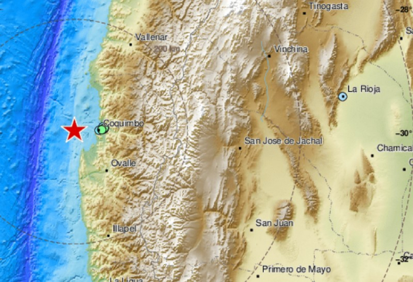 Χιλή: Ισχυρός σεισμός ανοιχτά του Κοκίμπο